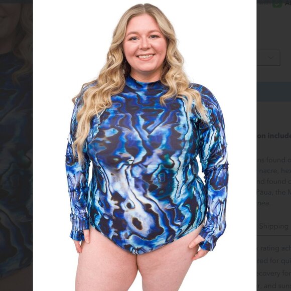 Waterlust Abalone Restoration Sun Suit XXXL - Picture 1 of 6